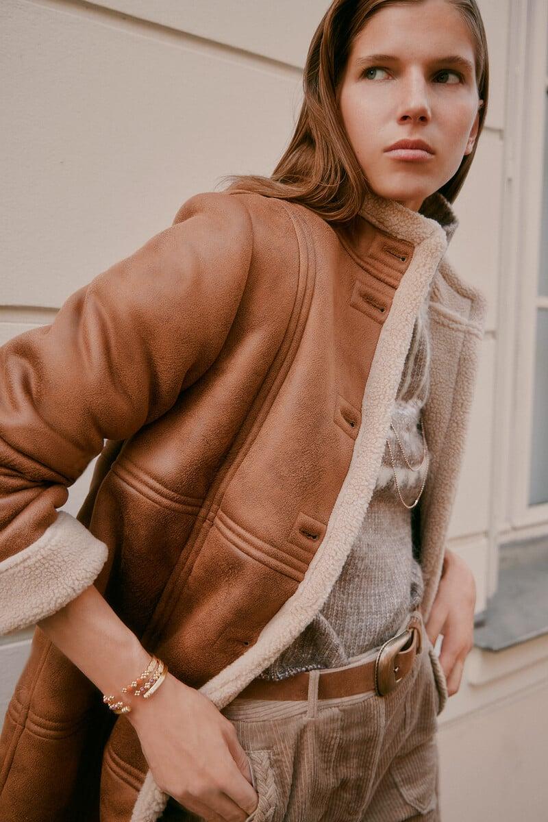 pedro del hierro Dasha. Abrigo doble faz largo