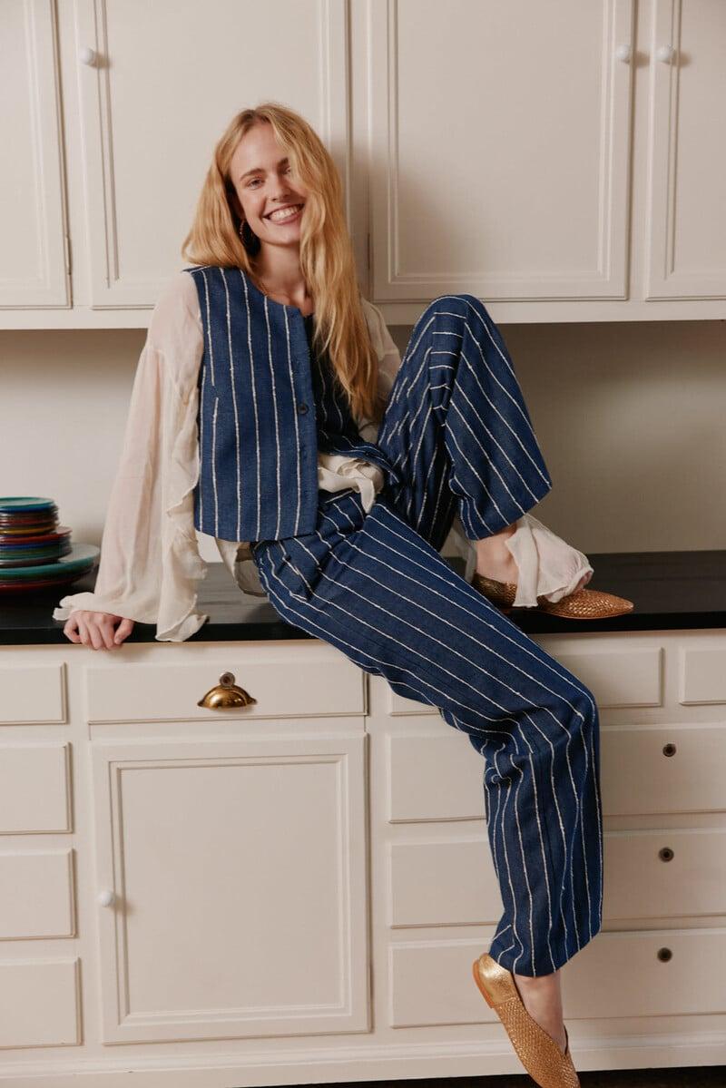 Pedro Del Hierro Elisa. Chaleco Rayas