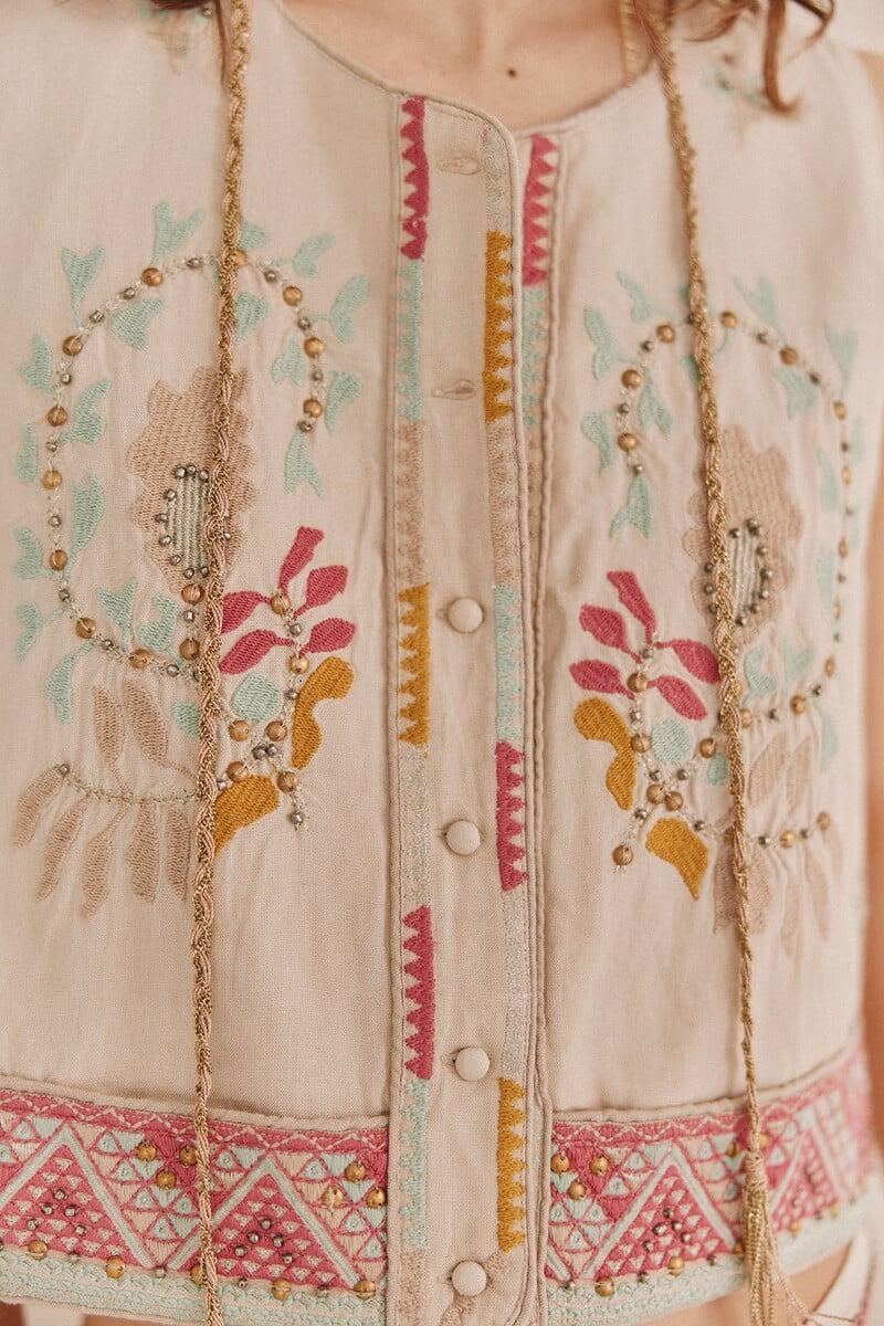 Pedro Del Hierro Enca. Chaleco Bordado