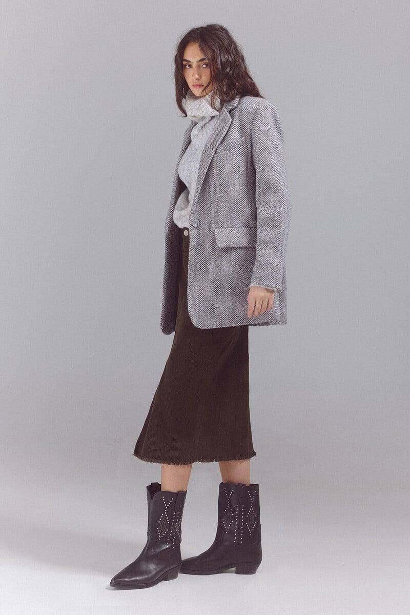 pedro del hierro Falda corduroy canesú