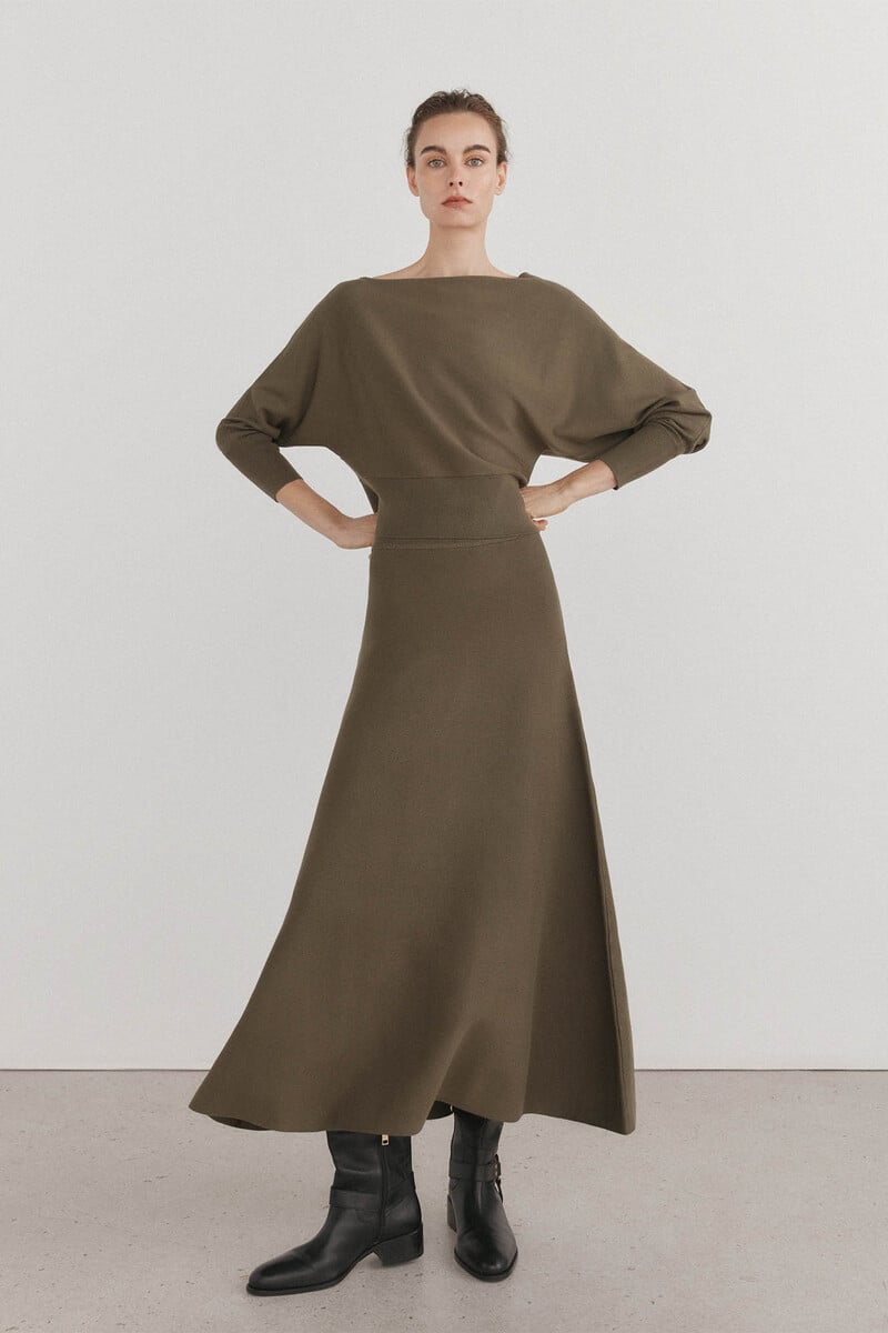 Pedro Del Hierro Falda De Punto Midi