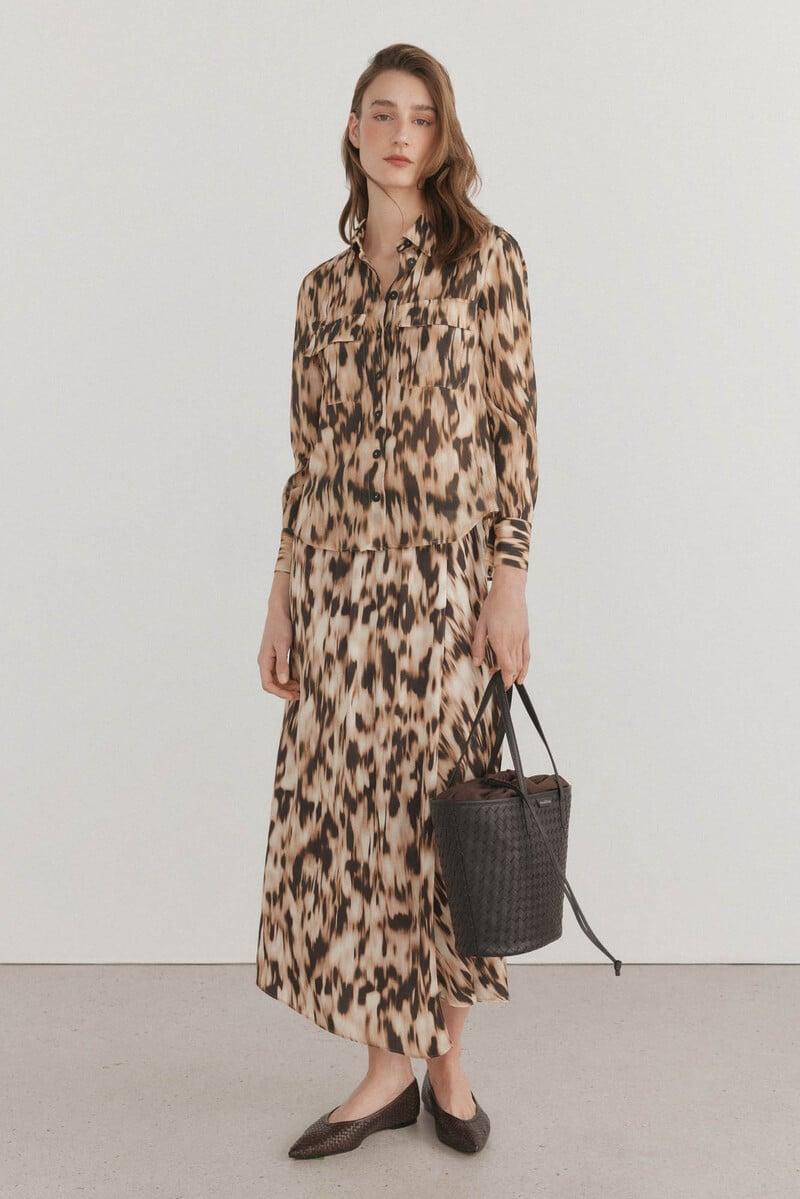 pedro del hierro Falda larga asimétrica