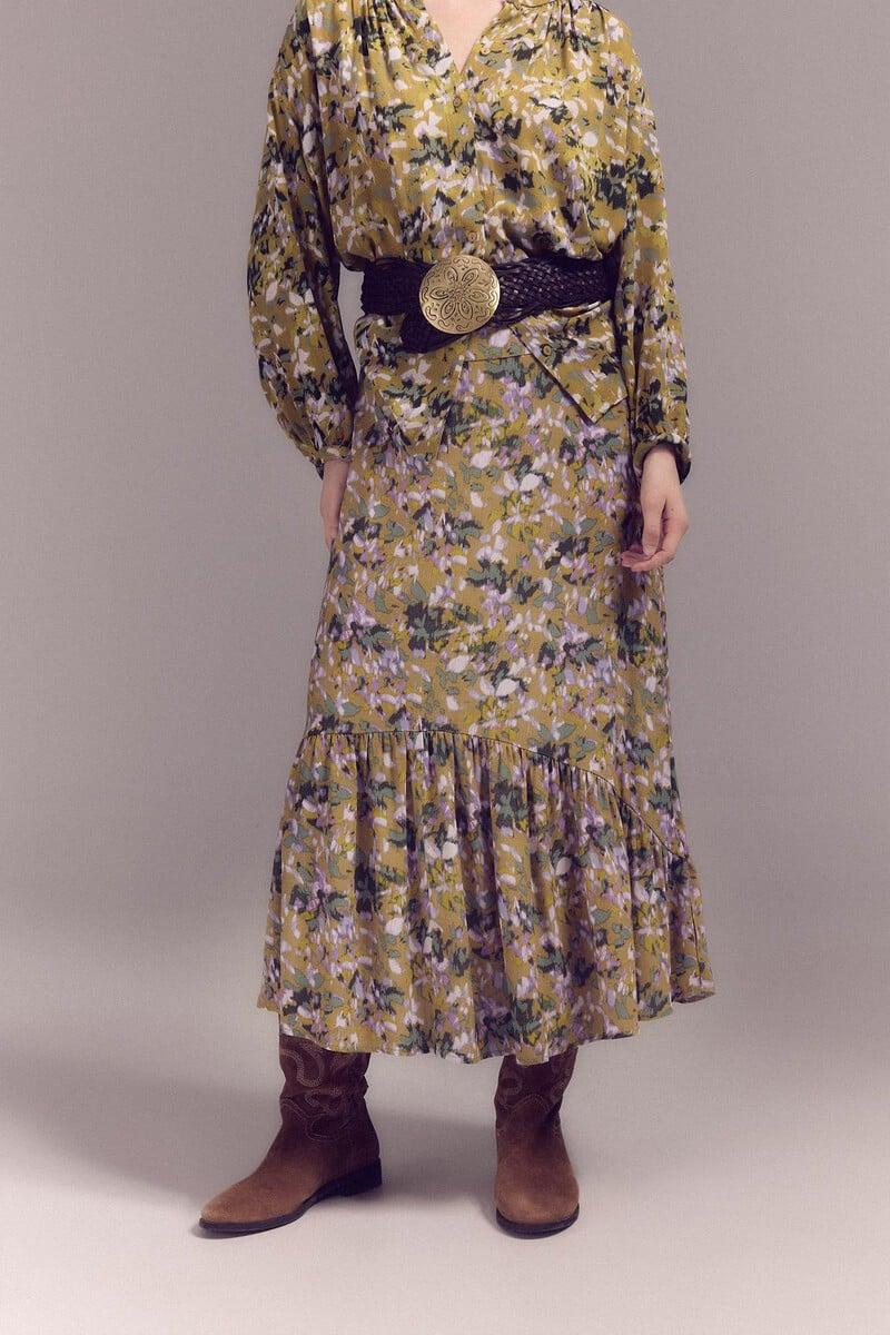 Pedro Del Hierro Falda Larga Estampada