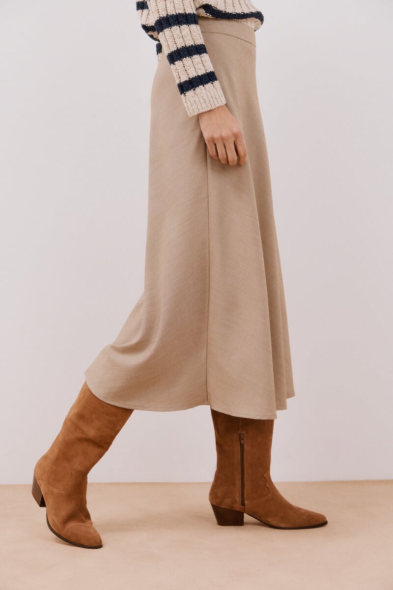 Pedro Del Hierro Falda Midi Capa