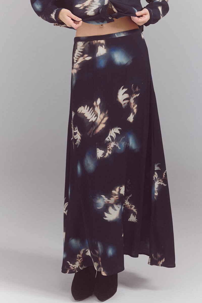 Pedro Del Hierro Falda Midi Estampada