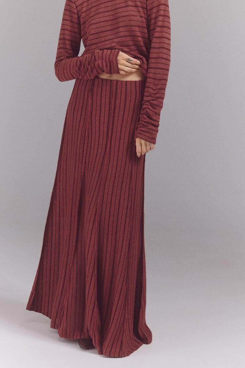 Pedro Del Hierro Falda Midi Punto