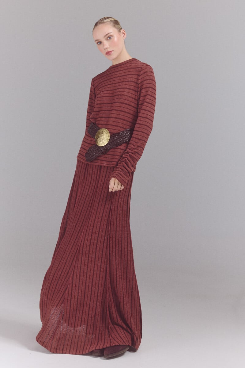 Pedro Del Hierro Falda Midi Punto