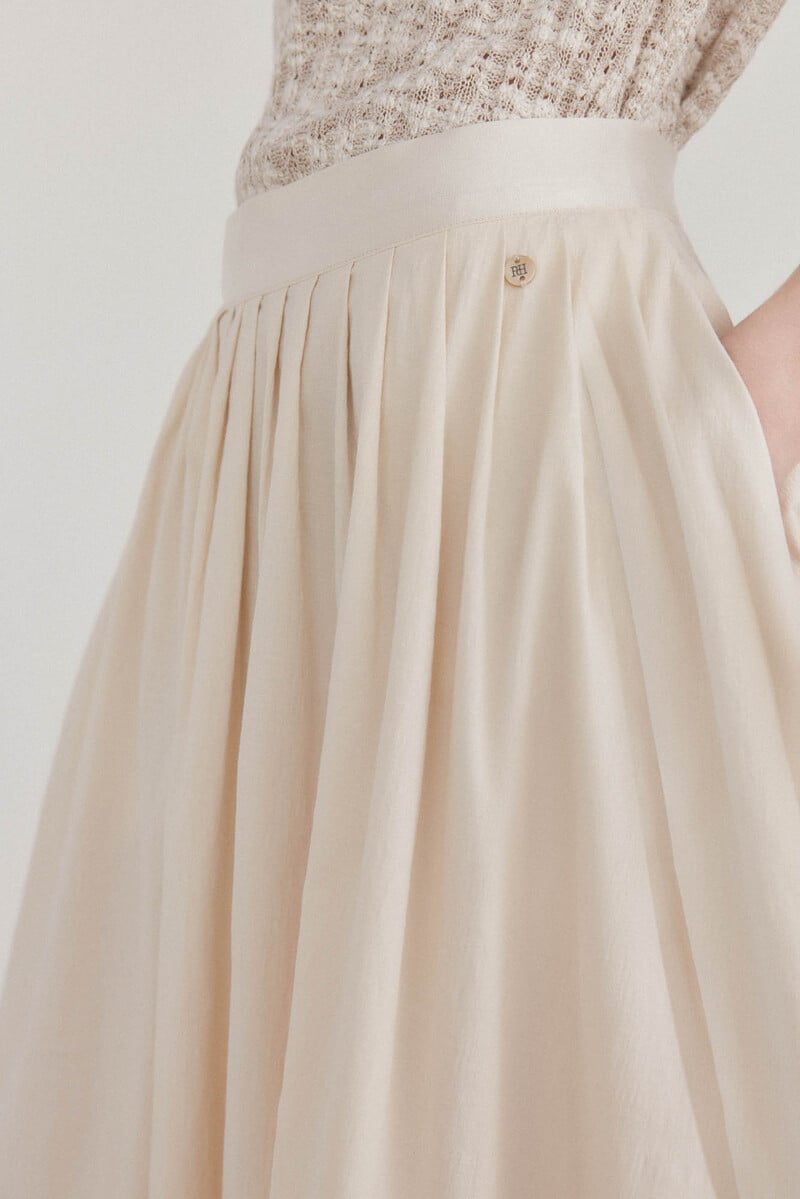 Pedro Del Hierro Falda Midi Tablas