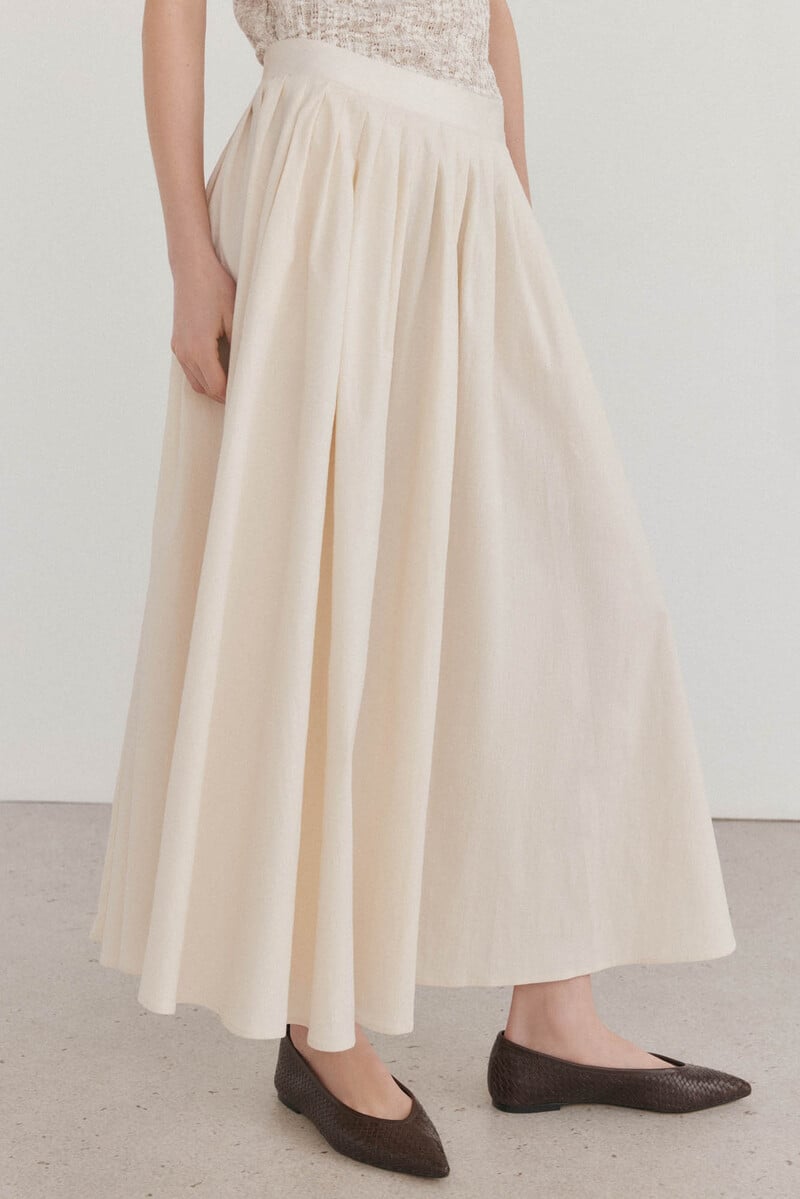 Pedro Del Hierro Falda Midi Tablas