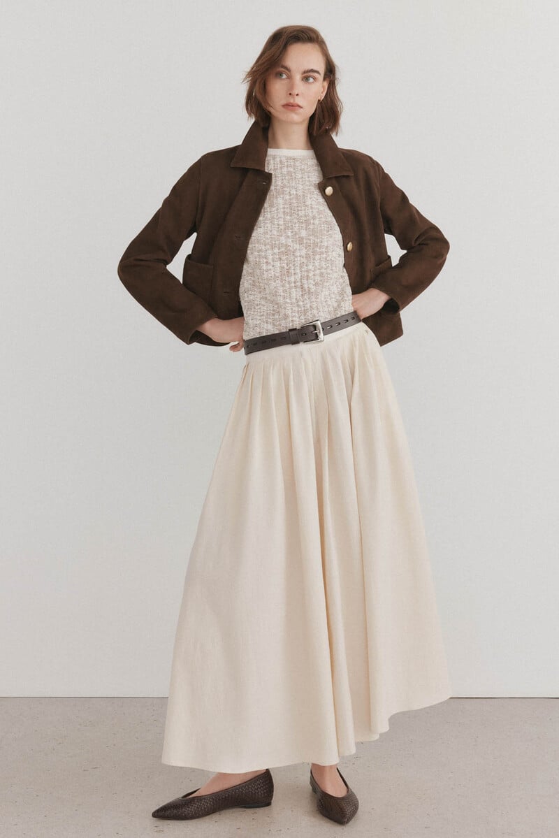 pedro del hierro Falda midi tablas