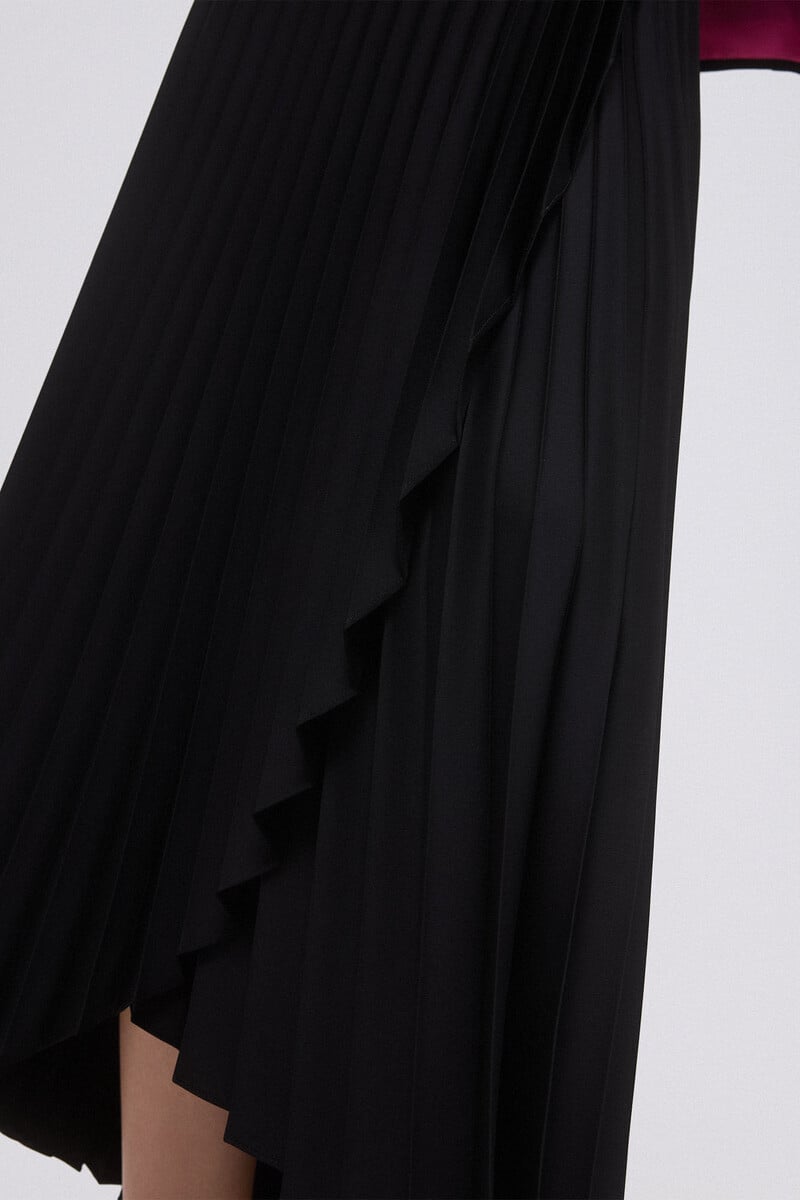 Pedro Del Hierro Falda Plisada Cruzada