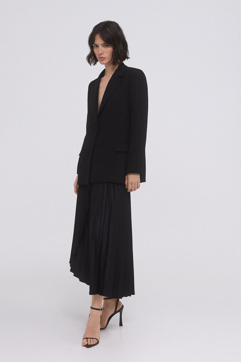 pedro del hierro Falda plisada cruzada