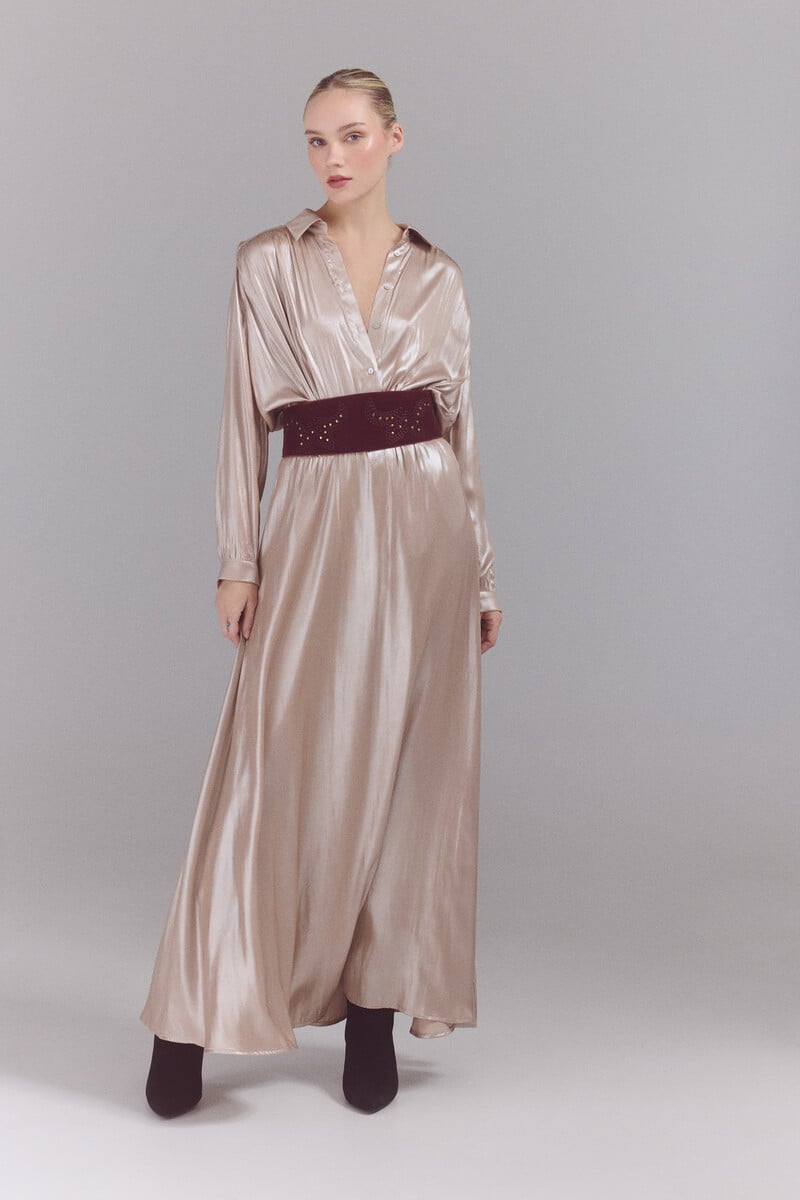 Pedro Del Hierro Falda Satinada Larga