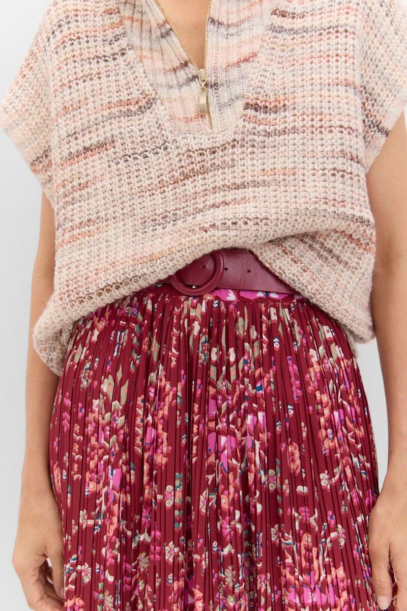 Pedro Del Hierro Falsa Plisada Con Cinturón