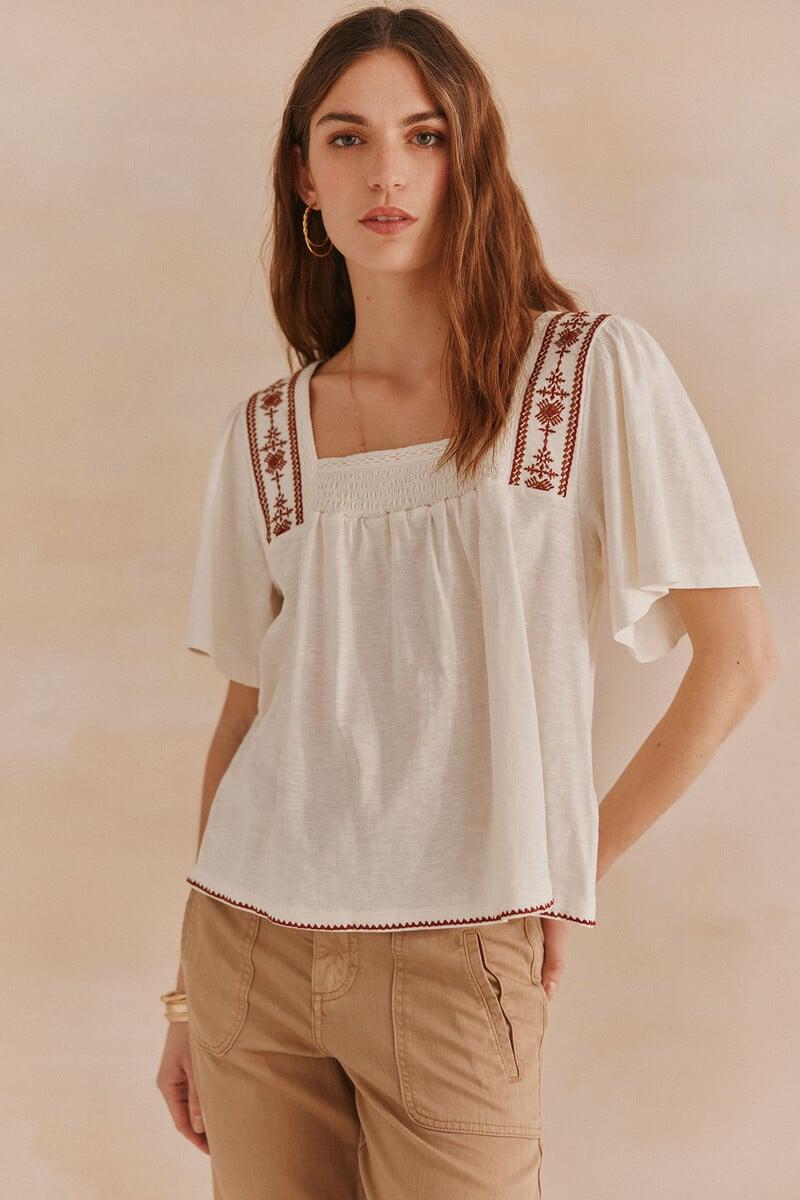 Pedro Del Hierro Fernanda. Camiseta Smock