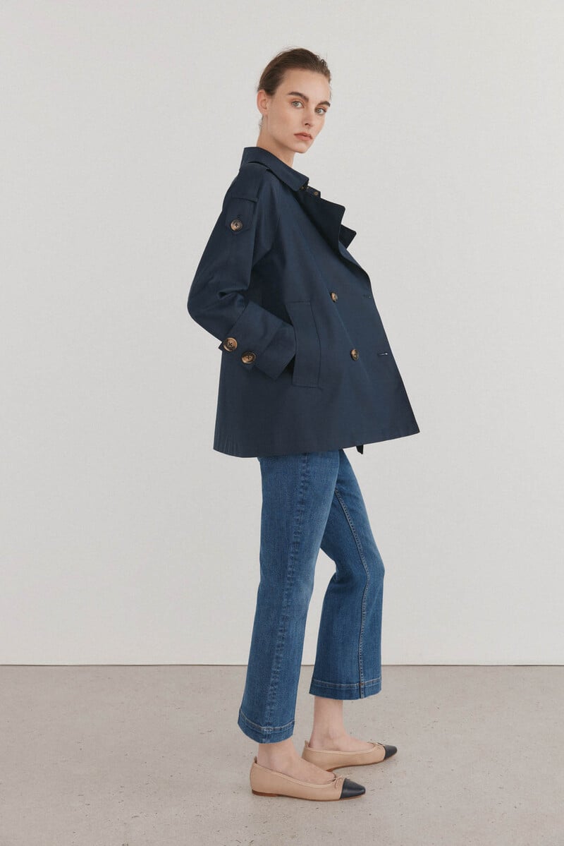 Pedro Del Hierro Gabardina Corta Lisa