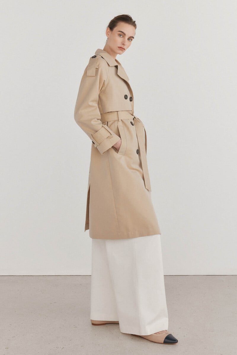 pedro del hierro Gabardina larga lisa