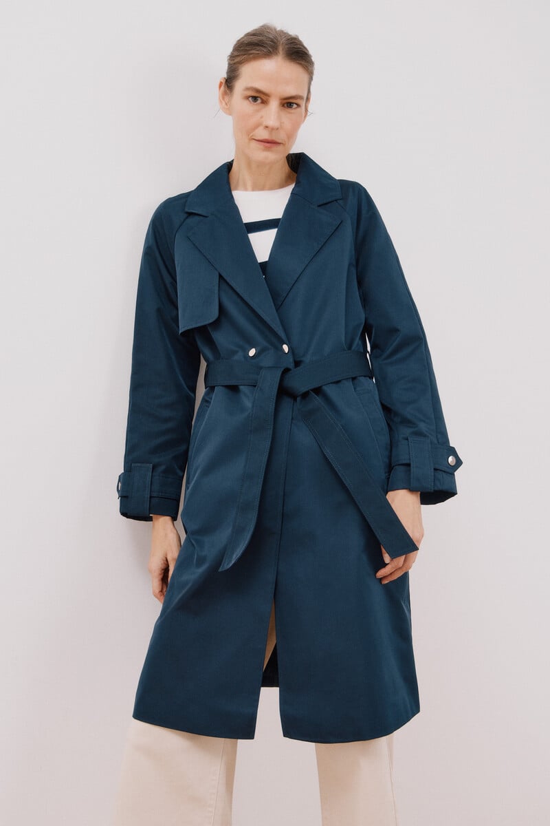 Pedro Del Hierro Gabardina Larga Waterrrepelent