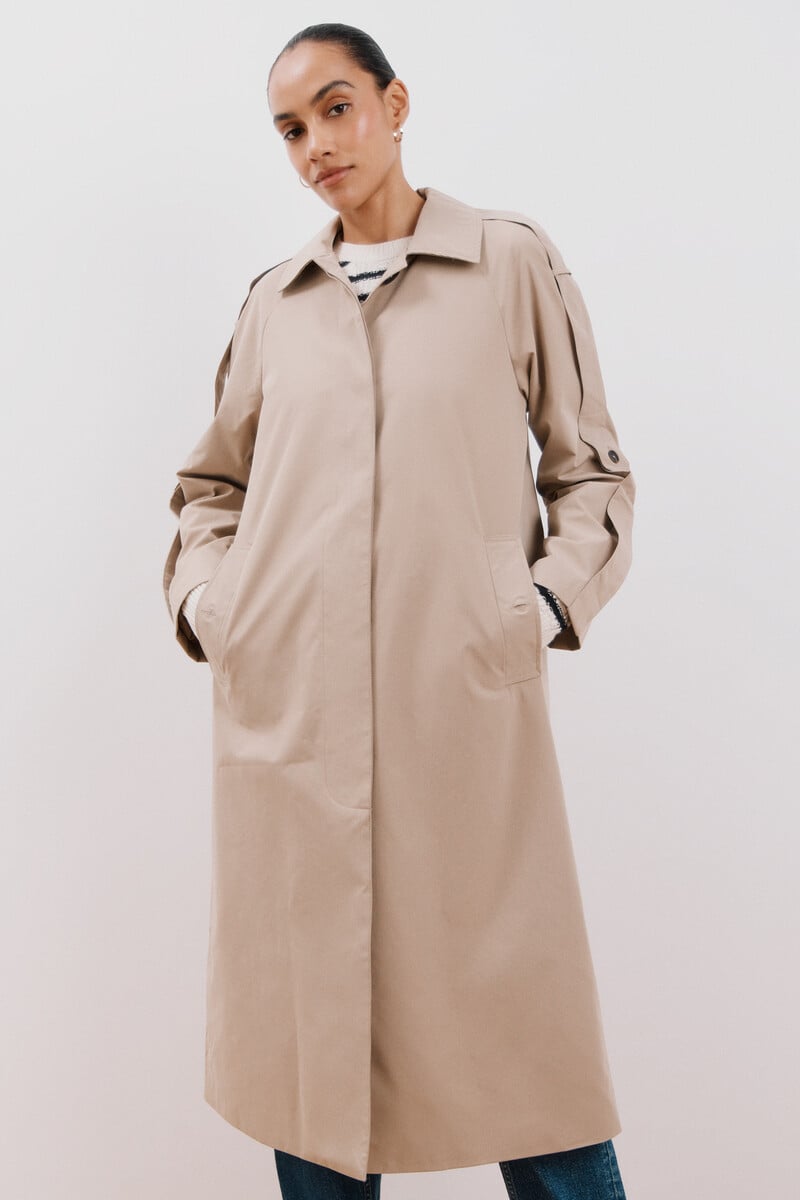 Pedro Del Hierro Gabardina Larga Waterrrepelent