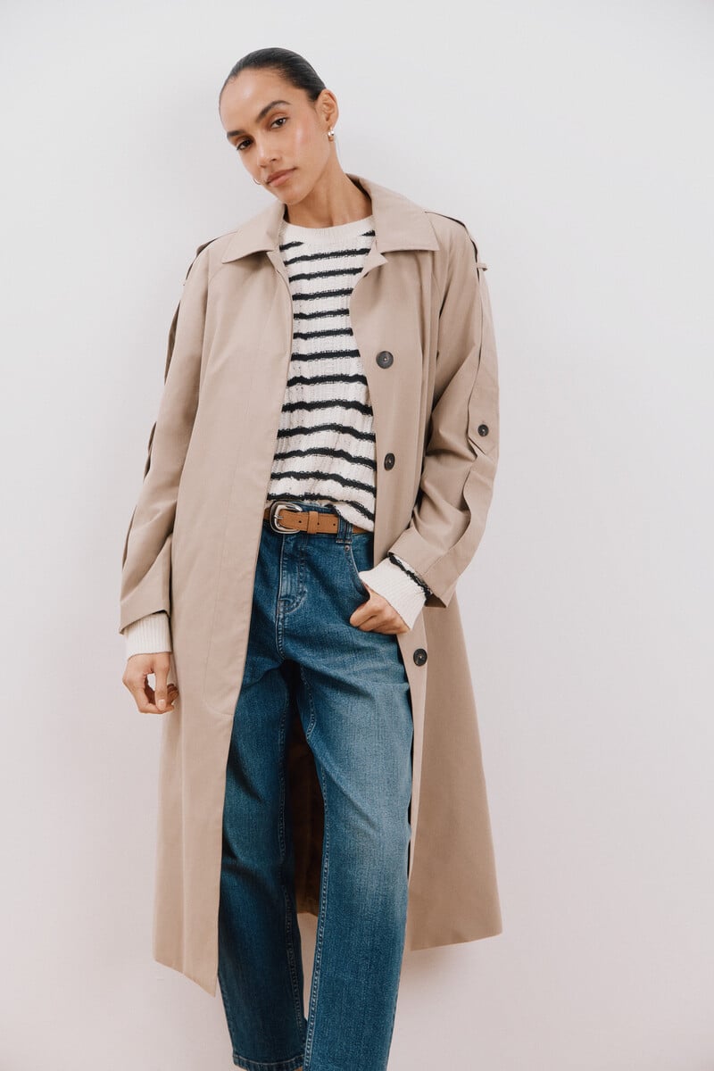 Pedro Del Hierro Gabardina Larga Waterrrepelent