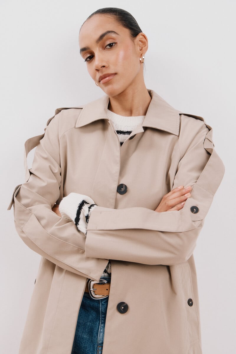 Pedro Del Hierro Gabardina Larga Waterrrepelent