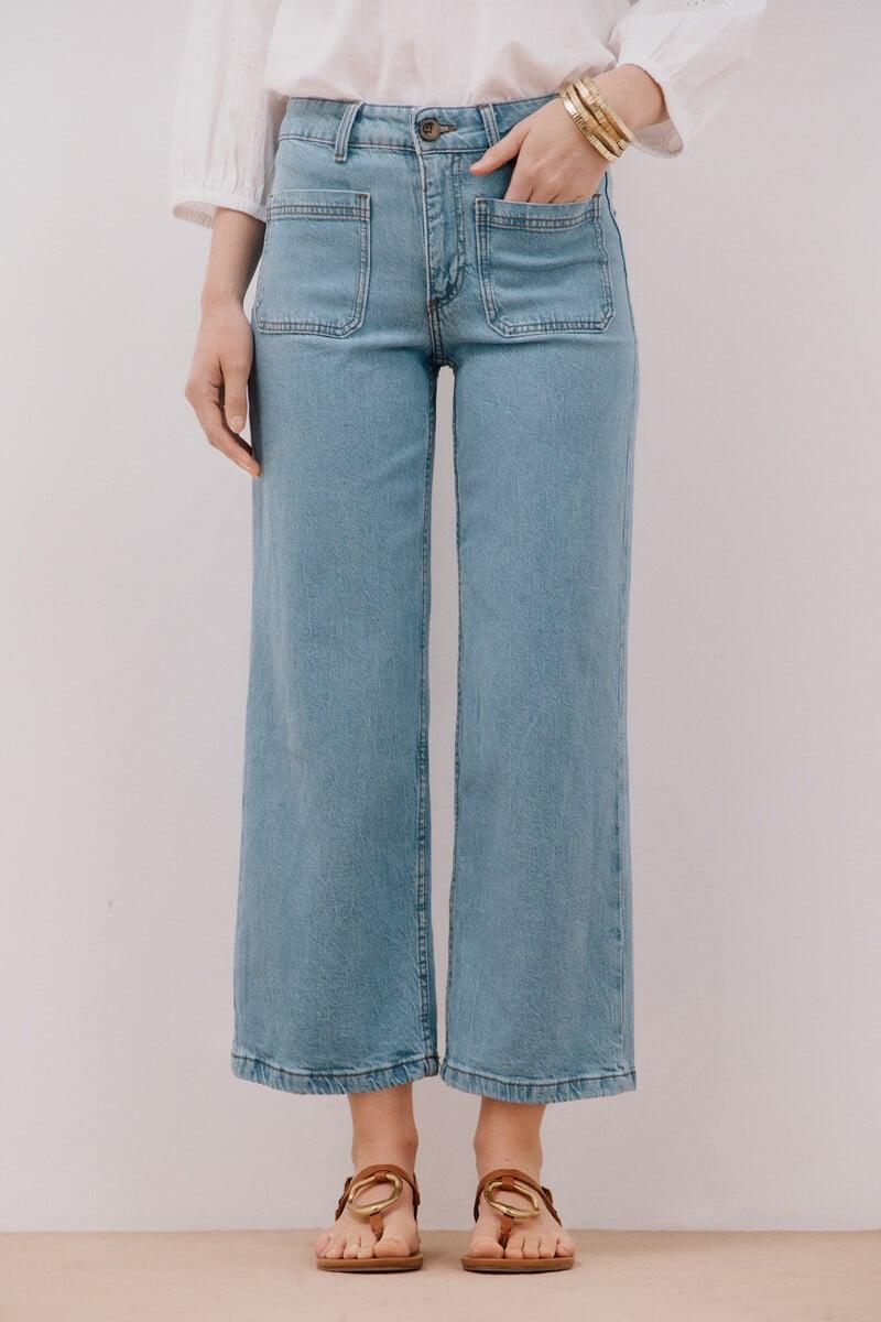 pedro del hierro Jeans marine bolsillos tencel