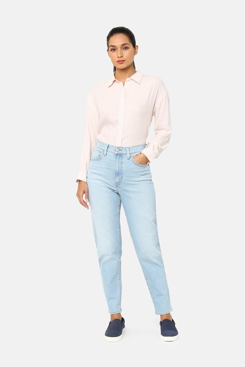 pedro del hierro Jeans Mom Tiro Alto