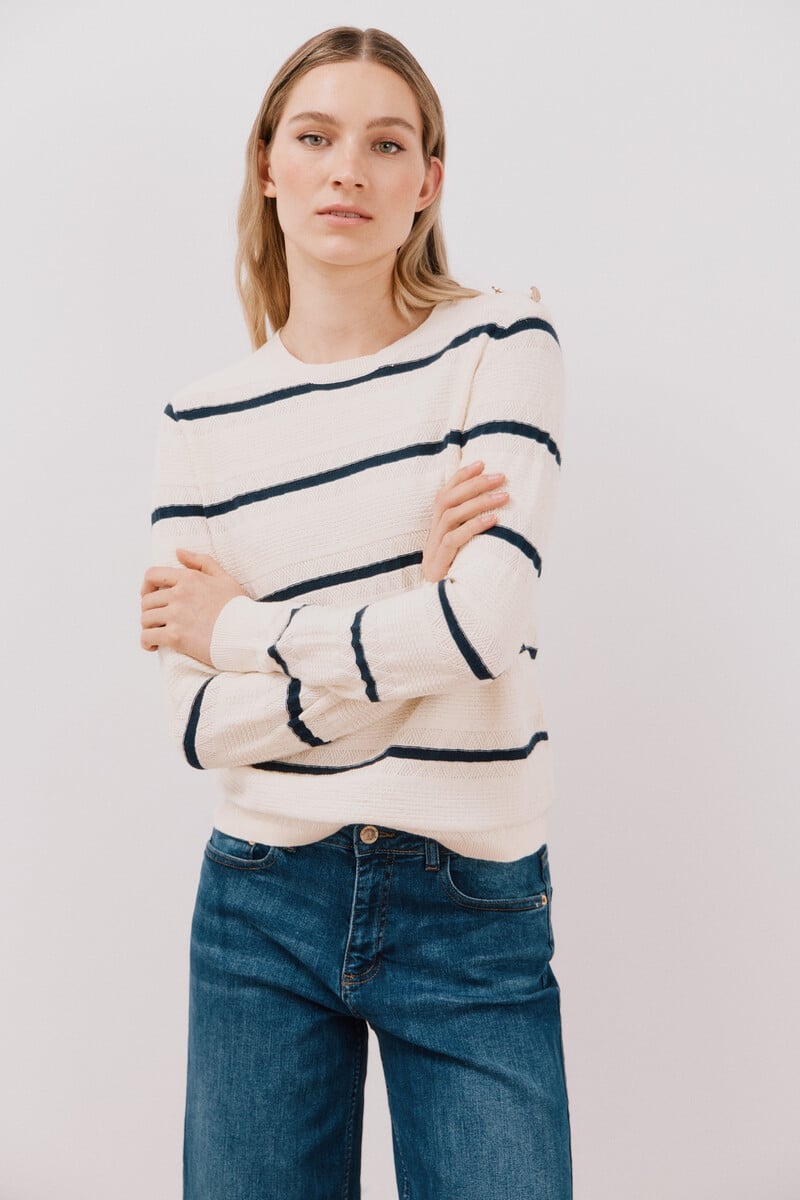 Pedro Del Hierro Jersey Bicolor Botones