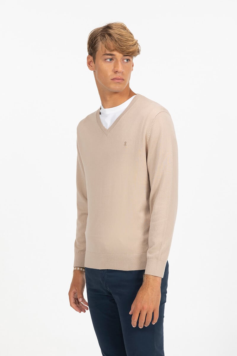 Pedro Del Hierro Jersey Cuello Pico Mezcla Logo