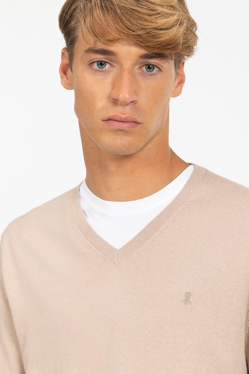 pedro del hierro Jersey cuello pico mezcla logo