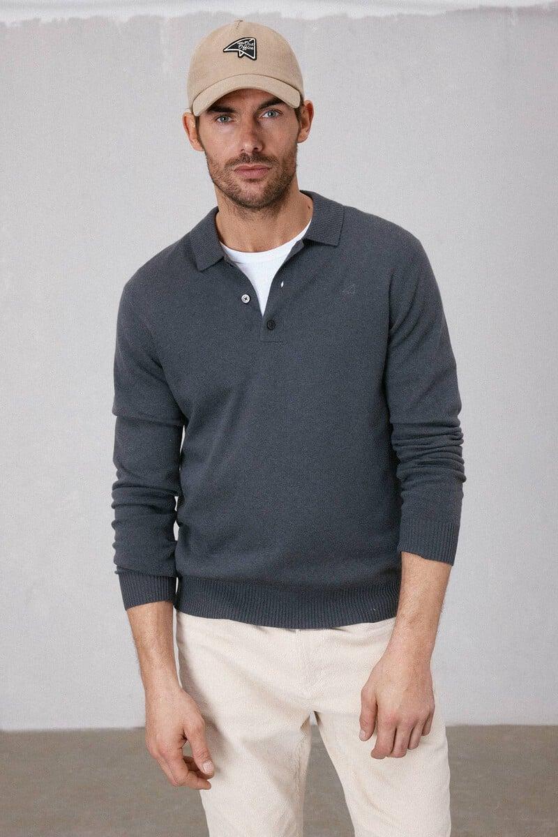 Pedro Del Hierro Jersey Cuello Polo Algodón