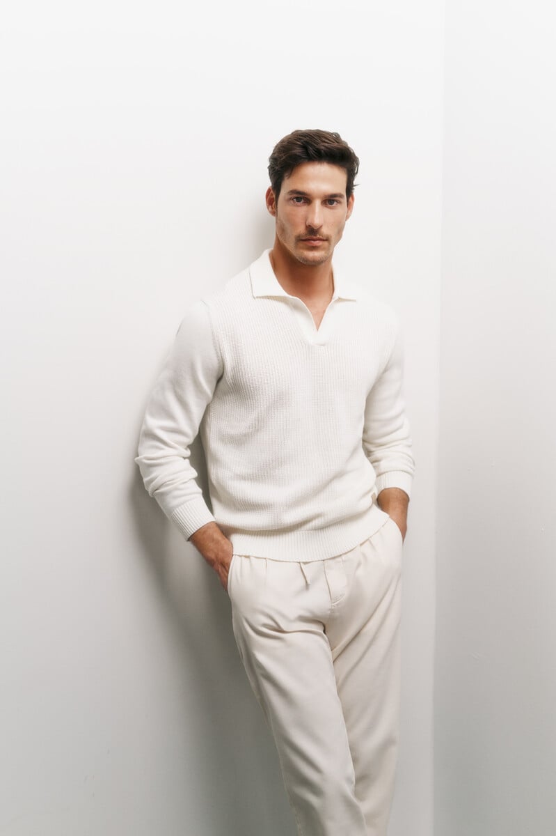 Pedro Del Hierro Jersey Cuello Polo Estructura