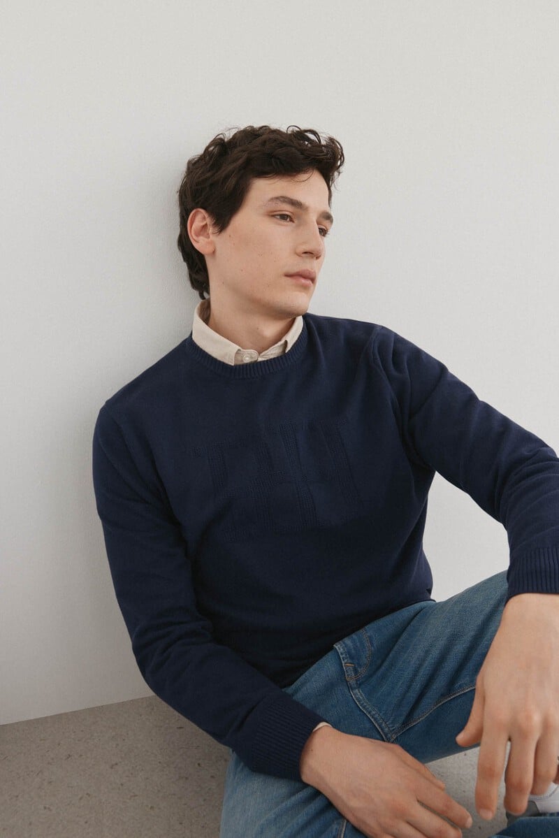 Pedro Del Hierro Jersey Cuello Redondo Logo Pecho