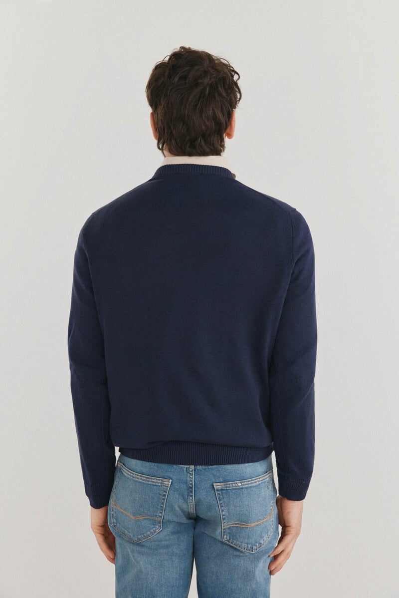 Pedro Del Hierro Jersey Cuello Redondo Logo Pecho