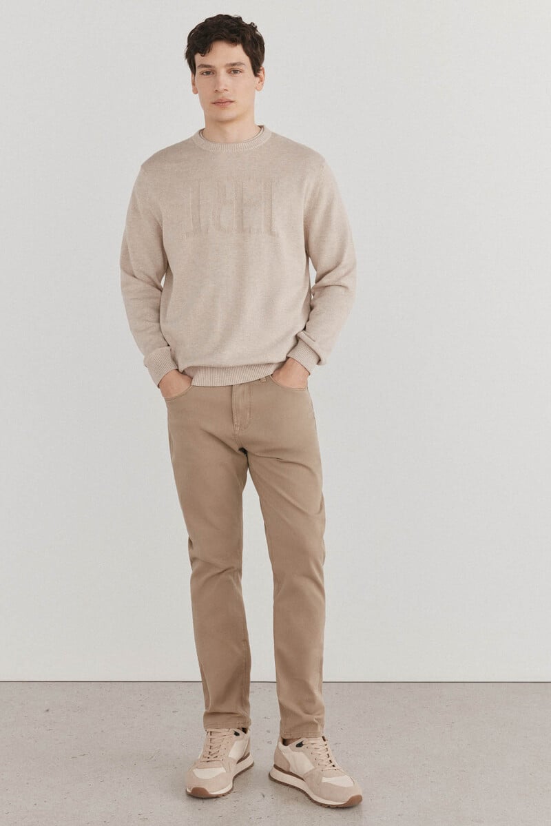 Pedro Del Hierro Jersey Cuello Redondo Logo Pecho