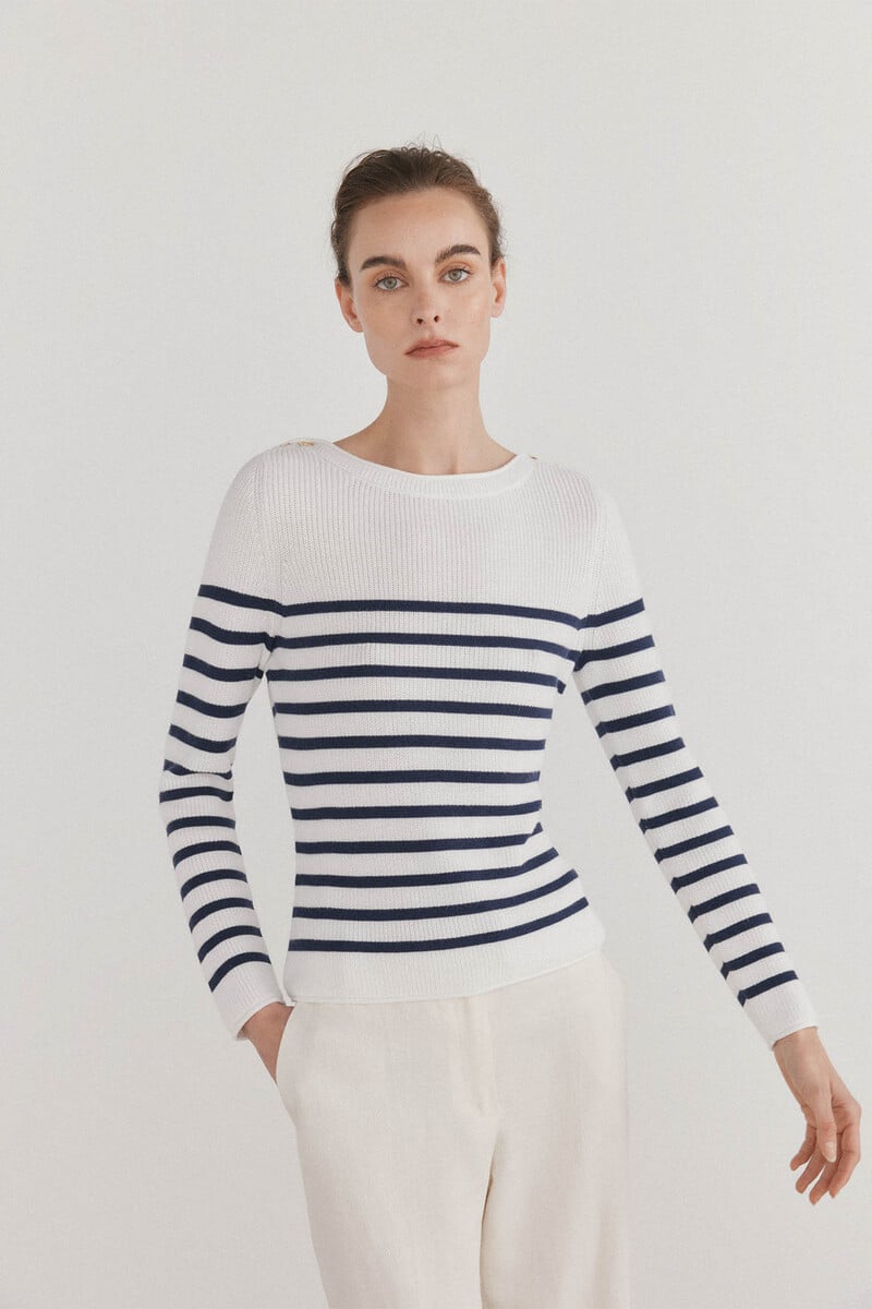Pedro Del Hierro Jersey De Rayas Bicolor