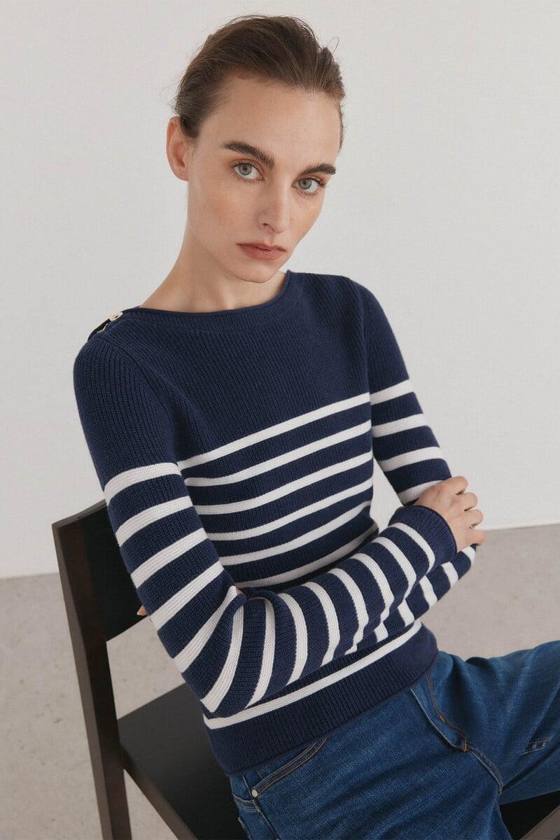 pedro del hierro Jersey de rayas bicolor