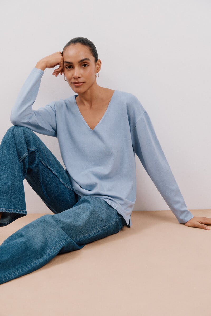 pedro del hierro Jersey escote pico