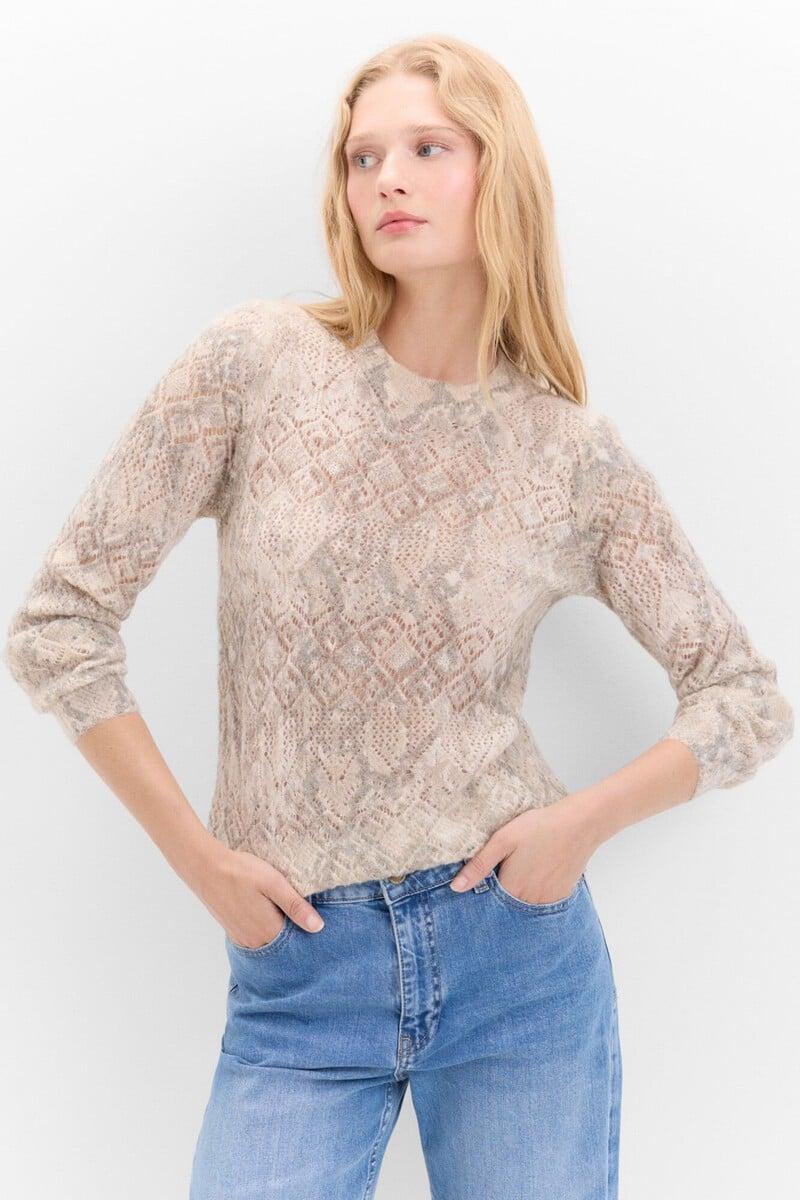 Pedro Del Hierro Jersey Estampado Calados