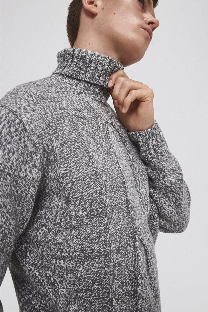 Pedro Del Hierro Jersey Lana Cable Cuello Alto