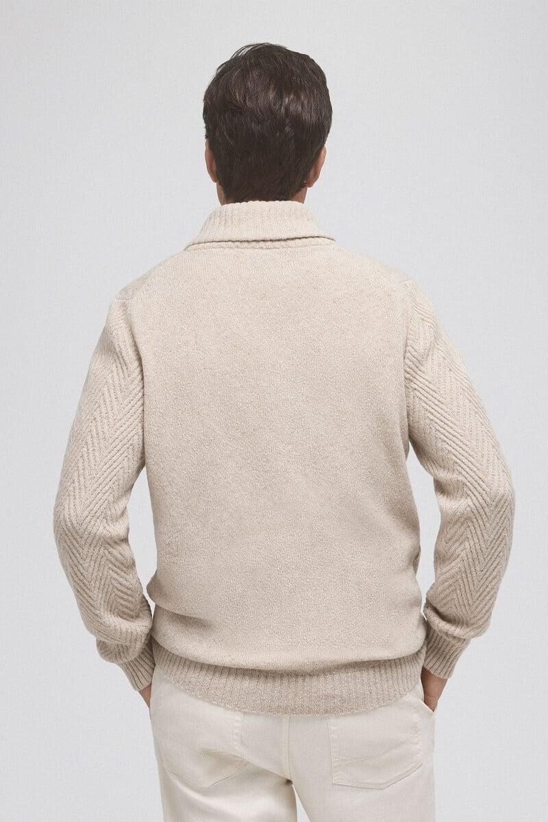 Pedro Del Hierro Jersey Lana Espiga Cuello Abierto
