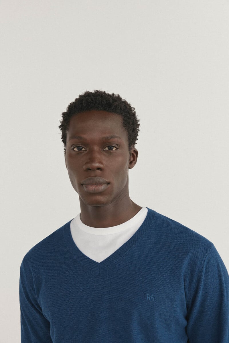 Pedro Del Hierro Jersey Liso Cuello Pico