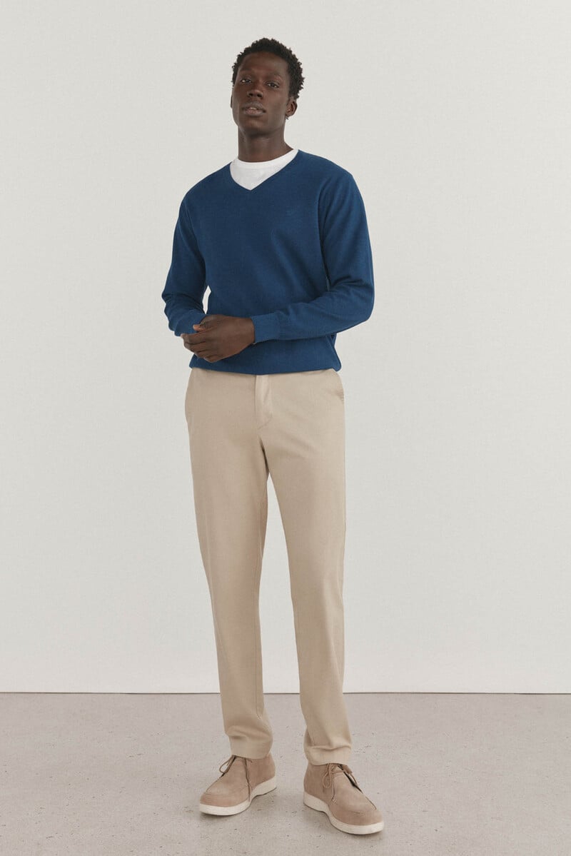 Pedro Del Hierro Jersey Liso Cuello Pico