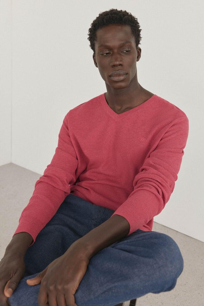 Pedro Del Hierro Jersey Liso Cuello Pico