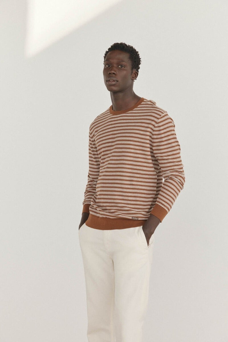 Pedro Del Hierro Jersey Liso Cuello Redondo Rayas