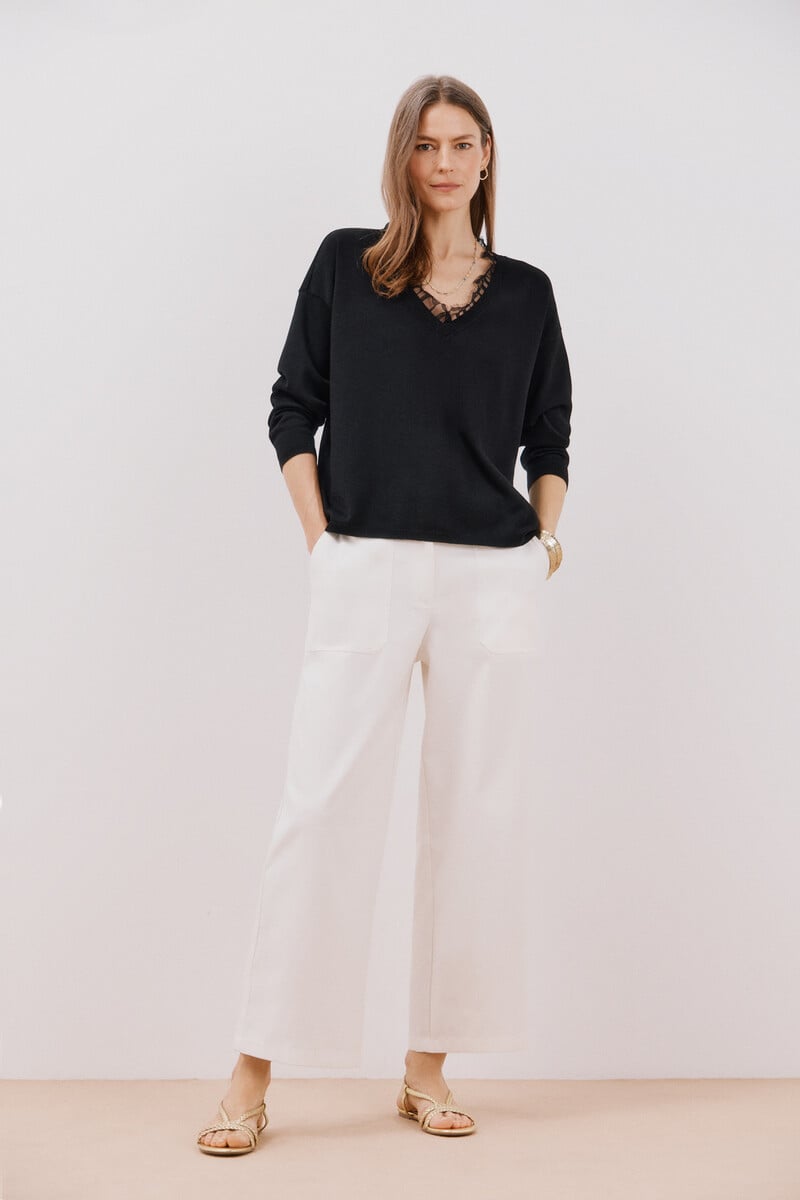 Pedro Del Hierro Jersey Pico Encaje