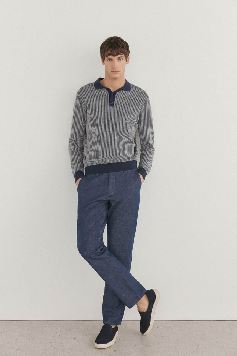 Pedro Del Hierro Jersey Polo Estructura Vertical