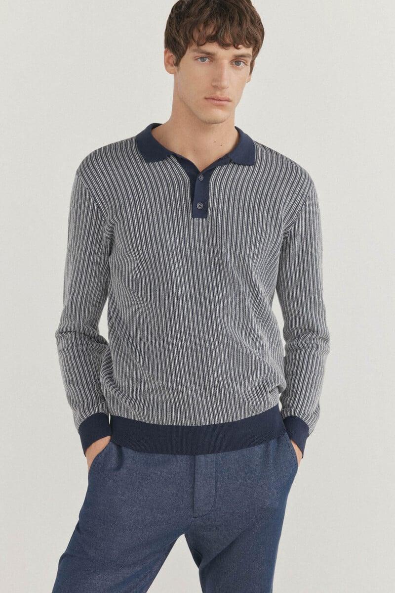 Pedro Del Hierro Jersey Polo Estructura Vertical