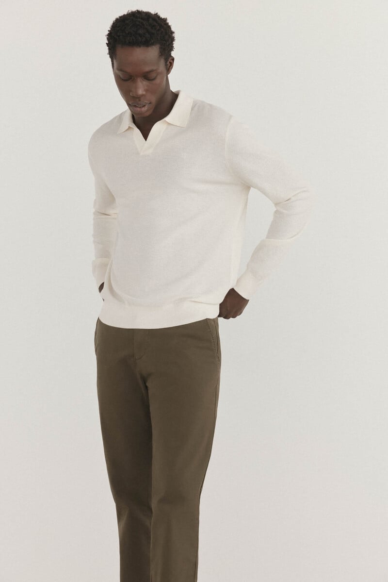 Pedro Del Hierro Jersey Polo Liso Manga Larga