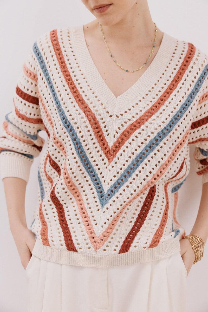 Pedro Del Hierro Jersey Rayas Calados